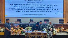 Foto dalam Rapat Paripurna I Masa Sidang II yang digelar di gedung DPRD