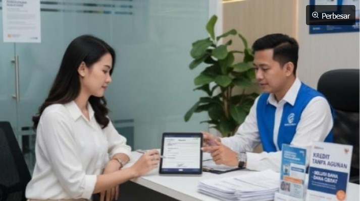 ilustrasi kredit tanpa agunan (Gemini AI)