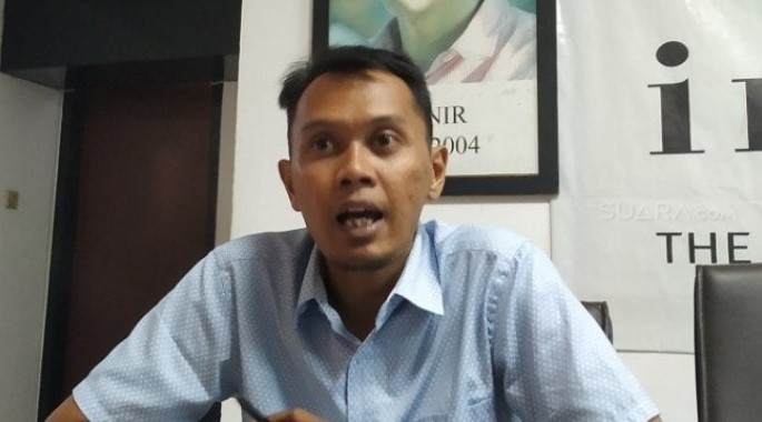Direktur Imparsial, Ardi Manto Adiputra. (Suara.com/M Yasir).