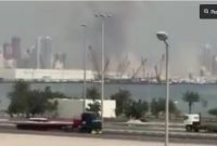 Serangan balasan Iran ke Pangkalan AS di sejumlah negara kawasan Timur Tengah. (X) 