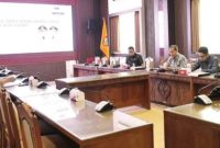 Komisi III DPRD Kalimantan Tengah saat rapat evaluasi program kerja dengan Dinas Kepemudaan dan Olahraga Provinsi Kalimantan Tengah, di ruang rapat Komisi III, Senin (2/3/2026) (Istimewa)