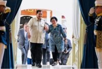 Presiden Prabowo Subianto menerima Presiden ke-5 RI Megawati Soekarnoputri di Istana Merdeka, Jakarta, Kamis (19/3/2026). ANTARA/Instagram/@prabowo/aa. 