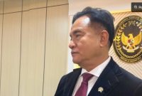 Menko Kumham Imipas Yusril Ihza Mahendra. ANTARA/Agatha Olivia Victoria 