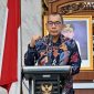 Plt Kepala Bapperida Kalimantan Tengah Syahfiri membuka Rapat Koordinasi Penajaman Rancangan Akhir Rencana Kerja (Renja) Perangkat Daerah Tahun 2027 di Aula Bapperida Kalteng, Palangka Raya, (9/4/26).