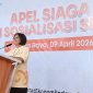 Kepala BPS Kalimantan Tengah Agnes Widiastuti memimpin Apel Siaga dan Sosialisasi Sensus Ekonomi 2026 di halaman Kantor BPS Provinsi Kalimantan Tengah, Palangka Raya, sebagai langkah meningkatkan kesiapan pendataan ekonomi di daerah, (9/4/26).