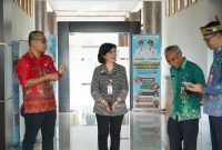 Pj Sekretaris Daerah Provinsi Kalimantan Tengah Linae Victoria Aden melakukan sidak ke sejumlah OPD di Palangka Raya untuk memastikan disiplin ASN serta efektivitas penerapan sistem kerja WFO dan WFH, Jumat (10/4/26).