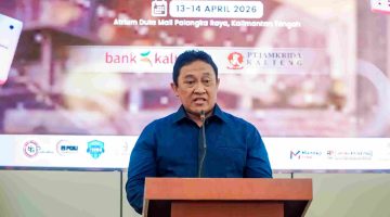 Wakil Gubernur Kalimantan Tengah Edy Pratowo menghadiri pelantikan Pengprov ORADO Kalimantan Tengah 2026–2030 di Atrium Duta Mall Palangka Raya. (13/4/26)