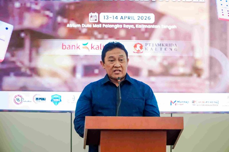 Wakil Gubernur Kalimantan Tengah Edy Pratowo menghadiri pelantikan Pengprov ORADO Kalimantan Tengah 2026–2030 di Atrium Duta Mall Palangka Raya. (13/4/26)