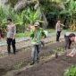 Peserta Dikbangspes Polri mengikuti pelatihan budidaya hortikultura di UPT BPPBTPH Palangka Raya dalam rangka mendukung ketahanan pangan. (16/4/26)