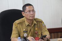 Staf Ahli Gubernur Kalteng Yuas Elko mengikuti Rapat Koordinasi Pengendalian Inflasi Tahun 2026 di Kantor Gubernur Kalimantan Tengah. (20/4/26)