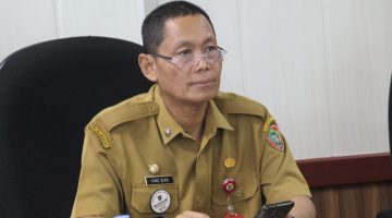 Staf Ahli Gubernur Kalteng Yuas Elko mengikuti Rapat Koordinasi Pengendalian Inflasi Tahun 2026 di Kantor Gubernur Kalimantan Tengah. (20/4/26)
