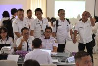 Perwakilan Diskominfosantik Provinsi Kalimantan Tengah mengikuti Rakortekrenbang 2026 bersama pemerintah kabupaten/kota guna menyelaraskan perencanaan pembangunan sektor digital, statistik, dan persandian. (22-23/4/26)
