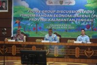 Staf Ahli Gubernur Kalimantan Tengah Darliansjah memimpin FGD Pengembangan Ekonomi Daerah Triwulan II Tahun 2026 sebagai upaya memperkuat ekosistem usaha terintegrasi dan mendorong ekonomi inklusif di Kalimantan Tengah. (24/4/26)