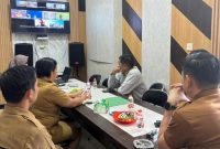 Pemkab Mura mengikuti Rakor pengendalian inflasi dan distribusi pangan nasional yang dilaksanakan secara virtual di aula Bagian Perekonomian dan SDA, Senin (6/4/2026).