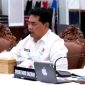 Bupati Barito Utara Shalahuddin,didampingi Wakil Bupati Felix SY.Tingan, dan Sekda Muhlis memimpin rapat evaluasi 100 Hari Program Kerja di Muara Teweh, Rabu, 11 Februari 2026.(foto : Dinas Kominfosandi Barito Utara)