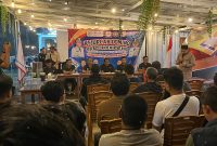 Kejuaraan Cabang (Kejurcab) domino di Cafe Taruna Street Brew, Alun-alun Jorih Jerah Puruk Cahu, Jumat (10/4/2026),