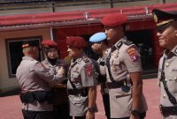 Sertijab Kasat Resnarkoba dan Kasat Lantas Polres Barito Utara di Muara Teweh, Senin (6/4/2026). (Foto Subsipenhumas Polres Barito Utara)