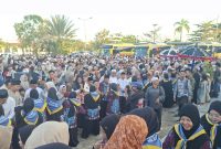 Pelepasan CJH Murung Raya, Minggu sore (26/04/2026). (Foto : Sur/1tulah.com)