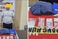 Pelaku dan barang bukti yang diamankan Satresnarkoba Polres Mura. (Foto :ist)