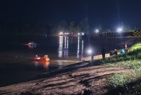 Di daerah kawasan inilah dua warga tenggelam. Foto.AHya Firmansyah