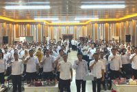 Pelaksanaan Sosialisasi Penerapan BLUD Puskesmas yang digelar pada Rabu (8/4/2026) di Aula Dinas Kesehatan Kabupaten Murung Raya.