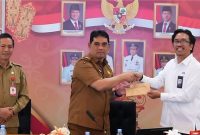 Foto Bupati Barito Utara, H. Shalahuddin di Entry Meeting 2026