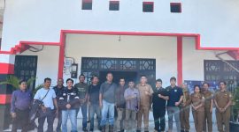 Perwakilan karyawan PT AKT usai audiensi dengan Dinas Transmigrasi dan Tenaga Kerja (Distransnaker) Kabupaten Murung Raya di Puruk Cahu, Senin (20/4/2026).