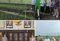 Foto Wakil Bupati Barito Utara, Felix Sonadie Y. Tingan, didampingi Kepala Dinas Pertanian Adi Hariyadi di Kabupaten Nganjuk, Jawa Timur