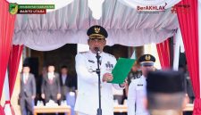 Foto Bupati Barito Utara, H. Shalahuddin, memimpin peringatan Hari Otonomi Daerah ke-XXX Tahun 2026