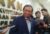Anggota Komisi VI DPR RI sekaligus Sekretaris Jenderal Partai Demokrat, Herman Khaeron saat ditemui di Komplek Parlemen, Senayan, Jakarta, Rabu (4/2/2026). (Suara.com/Bagaskara Isdiansyah) 