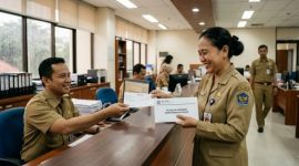 Ilustrasi gaji ke-13 (Gemini AI) 