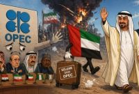 Ilustrasi Uni Emirat Arab putuskan keluar dari OPEC di tengah ketegangan Perang Iran dan kenaikan harga minyak dunia [SUARA.COM/Hdi-dibuat dengan bantuan AI] 