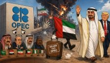 Ilustrasi Uni Emirat Arab putuskan keluar dari OPEC di tengah ketegangan Perang Iran dan kenaikan harga minyak dunia [SUARA.COM/Hdi-dibuat dengan bantuan AI] 