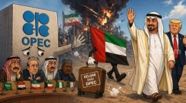 Ilustrasi Uni Emirat Arab putuskan keluar dari OPEC di tengah ketegangan Perang Iran dan kenaikan harga minyak dunia [SUARA.COM/Hdi-dibuat dengan bantuan AI] 