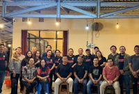 Foto bersama usai ngopi bareng bersama Kasatintelkam Polres Bartim. Foto : 1tulah.com/zakirin