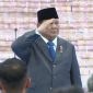 Momen Prabowo Beri Hormat ke Satgas PKH [Suara.com/Bagaskara] 