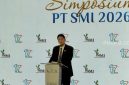 Menteri Keuangan Purbaya Yudhi Sadewa saat Simposium PT SMI di Ayana Midplaza, Jakarta, Rabu (22/4/2026). [Suara.com/Dicky Prastya] 
