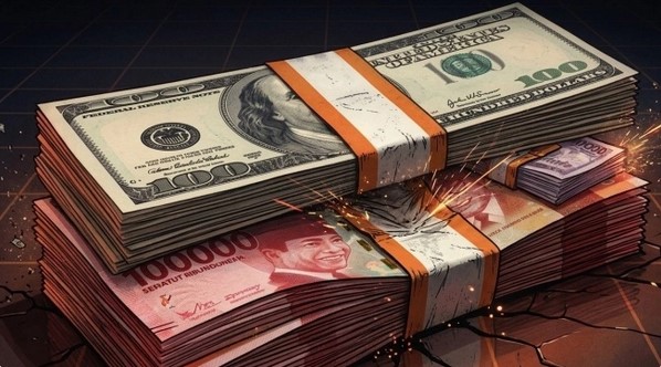 Nilai tukar rupiah terhadap dolar AS terus merosot hingga melampaui level psikologis baru. Gemini AI 