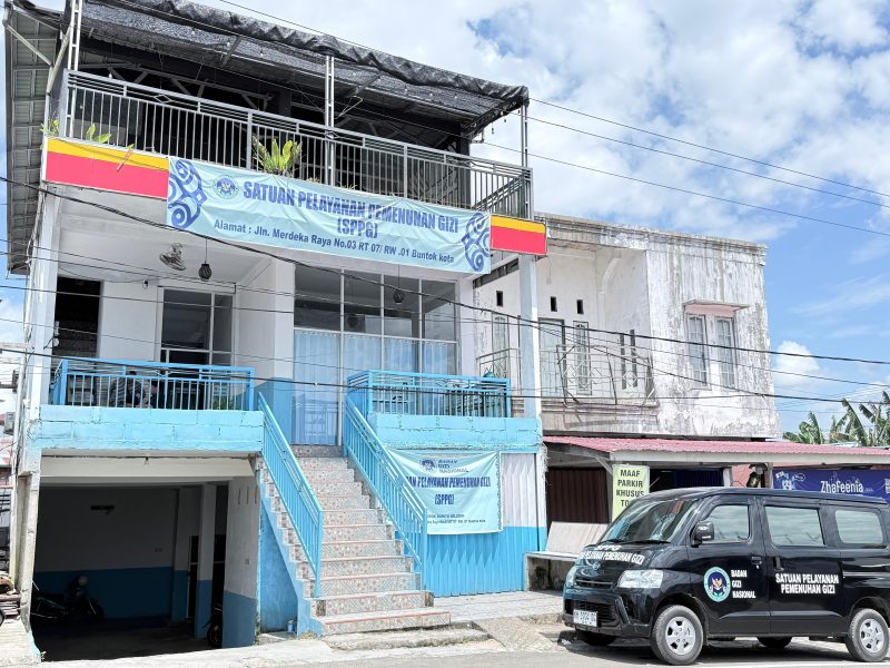 Salah satu dari 3 dapur SPPG Buntok Kota yang berlokasi di Jalan Merdeka Raya, Kota Buntok. Foto. Alifansyah/1tulah.com