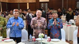 Gubernur Kalimantan Tengah Agustiar Sabran menghadiri Gala Dinner HLM TP2DD Wilayah Kalimantan Selatan di Swiss-Belhotel Danum Palangka Raya. (15/4/26)