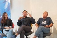 Ketua Umum Yayasan Lembaga Bantuan Hukum Indonesia (YLBHI), Muhammad Isnur. [Suara.com/Tsabita] 