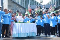 Gubernur Kalimantan Tengah Agustiar Sabran menghadiri peringatan Hari Buruh Internasional (May Day) 2026 di Bundaran Besar Palangka Raya bersama unsur Forkopimda dan perwakilan serikat pekerja. (1/5/26)