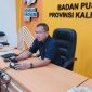 Statistisi BPS Kalimantan Tengah M. Taufiqurrahman saat menyampaikan rilis indikator ekonomi terbaru di ruang Vicon BPS Provinsi Kalimantan Tengah. (4/5/26)