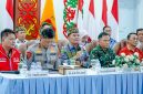 Gubernur Kalimantan Tengah Agustiar Sabran bersama Forkopimda menerima audiensi Pertamina dan berdialog dengan wartawan terkait penanganan antrean BBM di Kota Palangka Raya, Jumat (8/5/26).