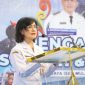 Pj. Sekretaris Daerah Provinsi Kalimantan Tengah, Linae Victoria Aden menghadiri pengambilan sumpah dan janji dewan juri Festival Budaya Isen Mulang (FBIM) 2026 di Betang Eka Tingang Nganderang, Rabu (13/5/26).