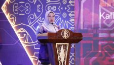 Asisten Administrasi Umum Setda Provinsi Kalimantan Tengah Sunarti saat menghadiri Diseminasi Laporan Perekonomian Provinsi Kalimantan Tengah di Aula Betang Hapakat Kantor Bank Indonesia Provinsi Kalimantan Tengah, Palangka Raya, Selasa (12/5/26).