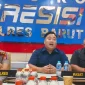 Kapolres Barito Utara AKBP Singgih Febiyanto, Kasat Reskrim AKP Ricky Hermawan dan Kasi Humas IPTU Novendra saat menyampaikan pertama kali kasus ini mencuat kepada awak media. Foto-ist