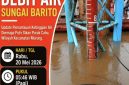 Pemantauan Debit air di Dermaga Putir Sikan Puruk Cahu, Rabu (20/5/2026) pukul 05.46 WIB, (FOTO : BPBD MURA)