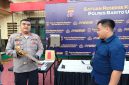 Konferensi pers terkait kronologi pembunuhan di perbatasan Kalteng-Kaltim oleh Polres Barito Utara, Jumat (1/5). Foto-Ahya