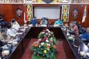 Rakor penanganan kelangkaan BBM bersama unsur Forkopimda, perangkat daerah terkait, camat, aparat keamanan dan stakeholder lainnya di Aula A Kantor Bupati Mura, Sabtu (9/5/2026).